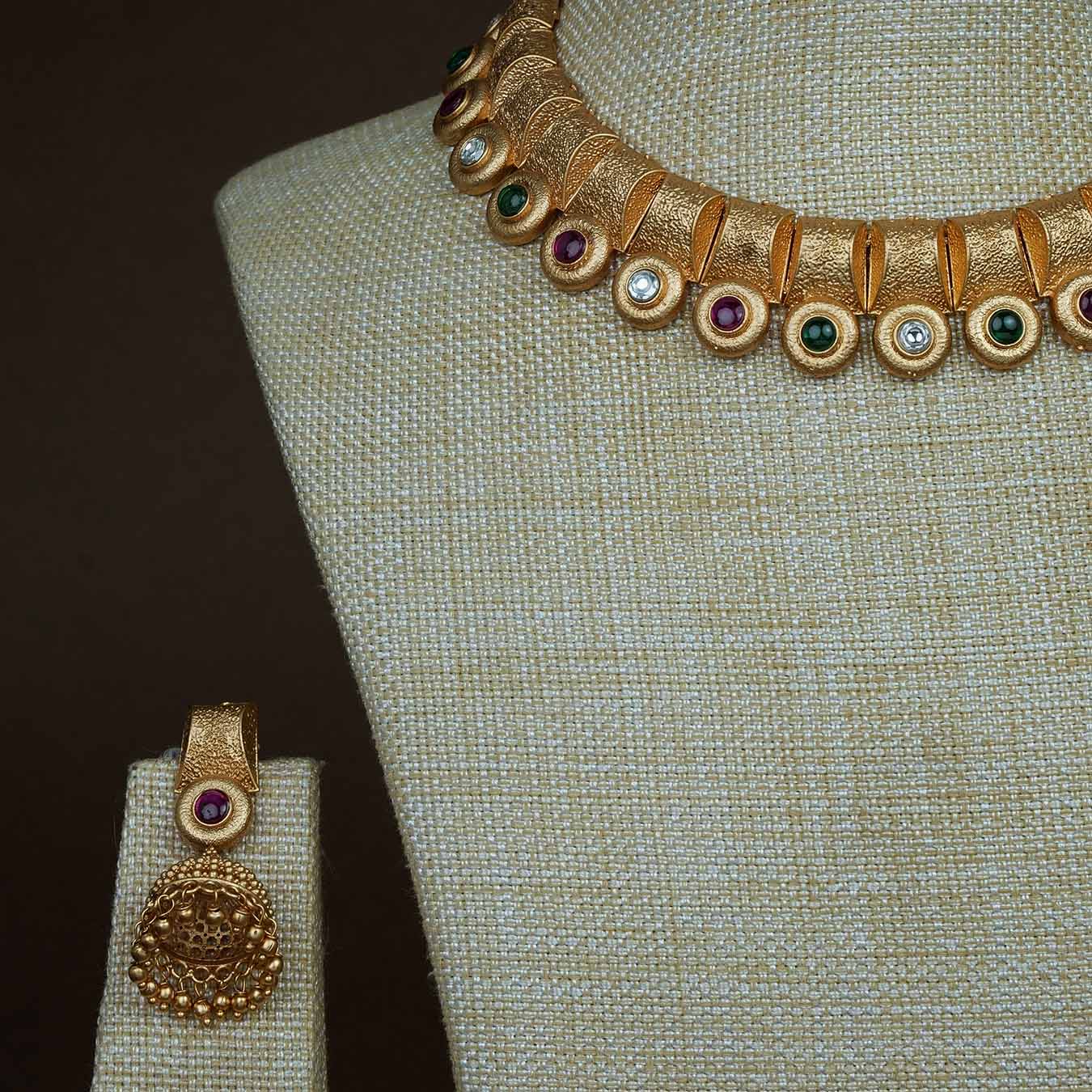 Stone Necklace NWSNSS12WRG -062