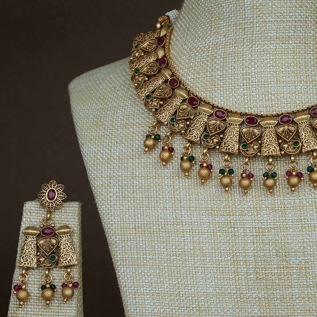 Stone Necklace NWSNSS40RG -002