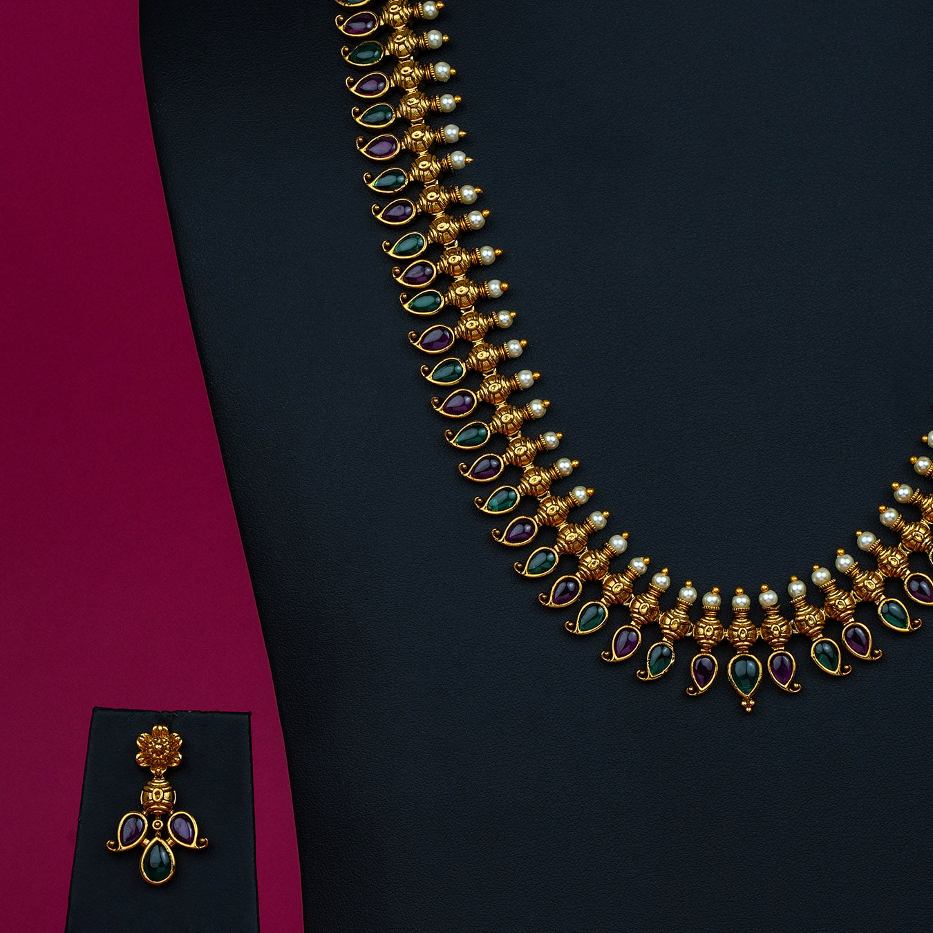 Stone Necklace NWSNLS15RG -064