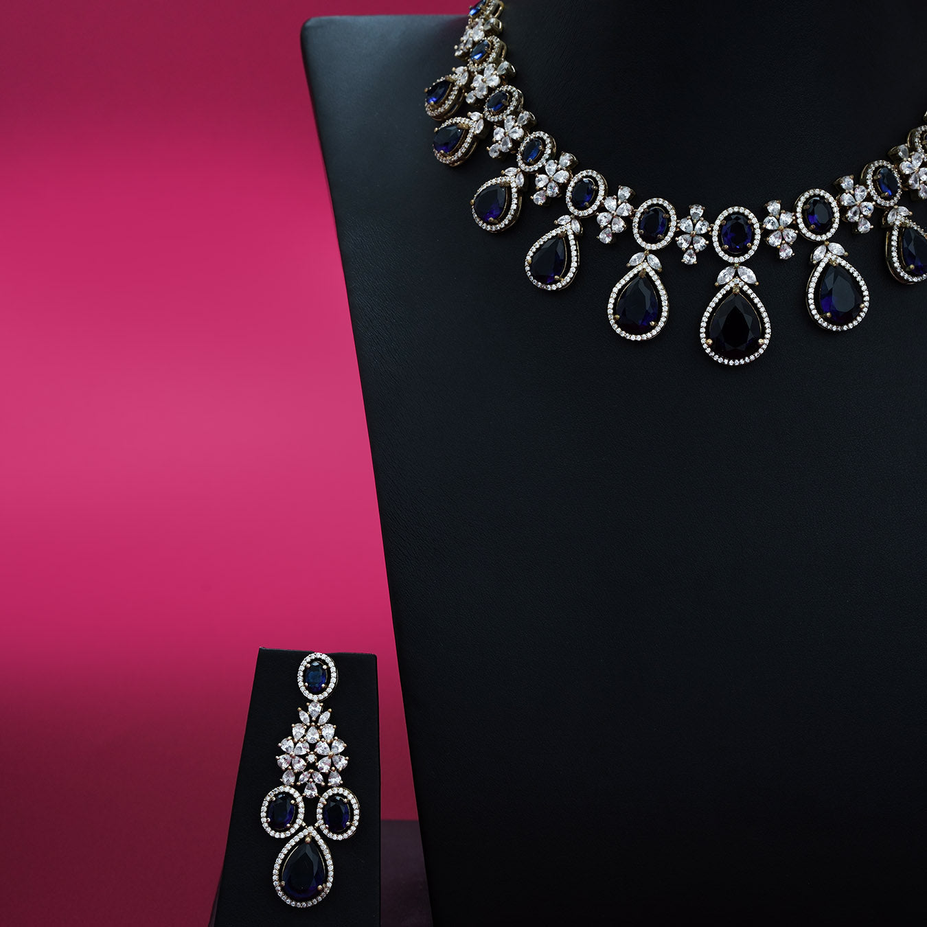 Stone Necklace NWSNSS13WBL-005