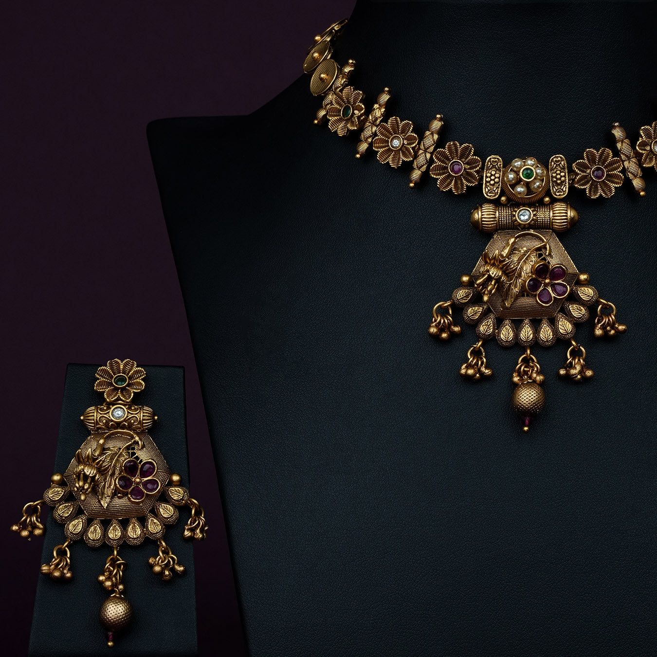 Stone Necklace NWSNSS15RG - 022