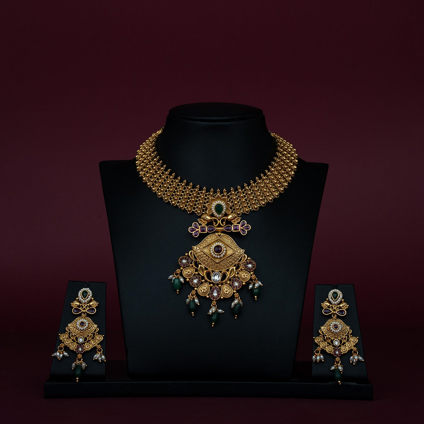 Stone Necklace NWSNSS18WRG -092