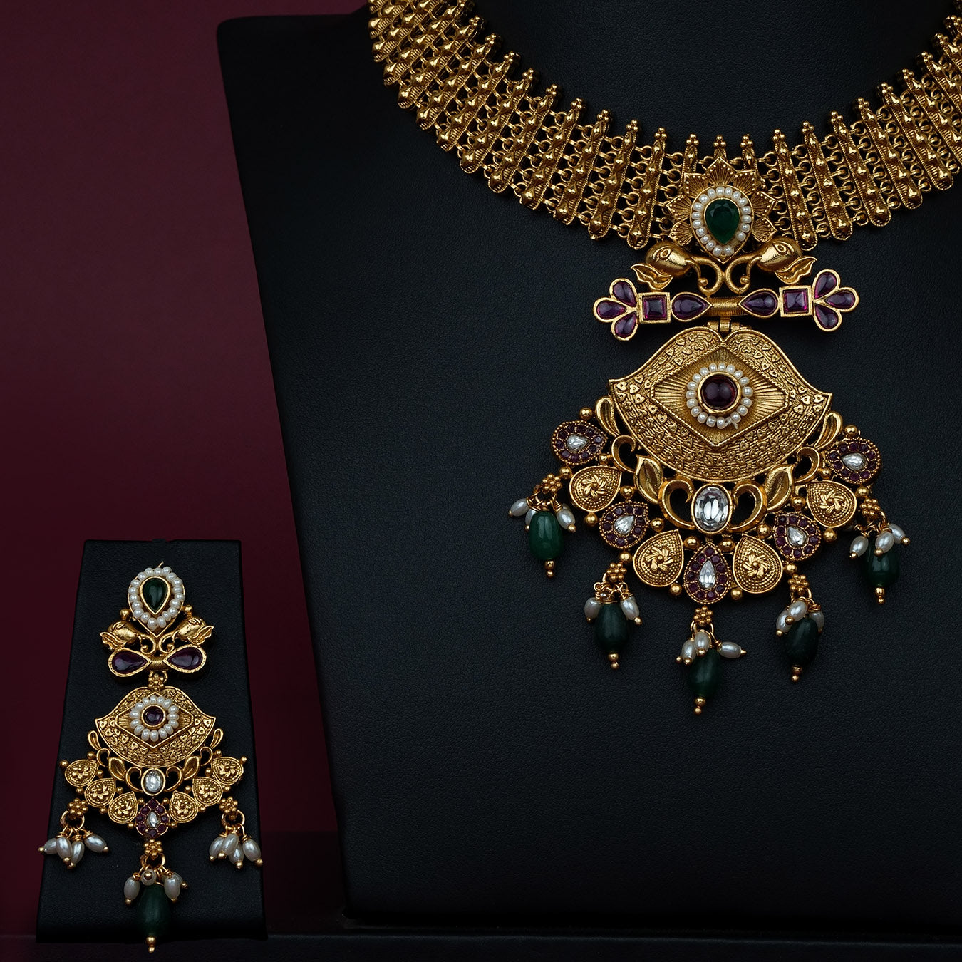 Stone Necklace NWSNSS18WRG -092
