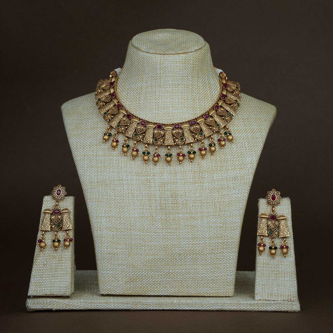 Stone Necklace NWSNSS40RG -002