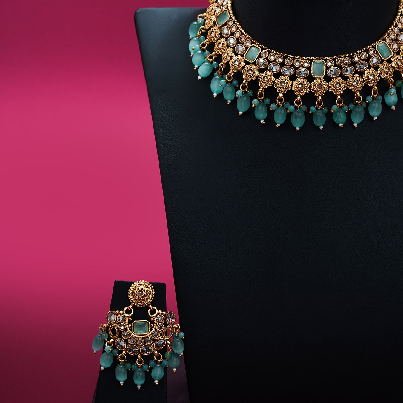 Stone Necklace NWSNSSC4WBL-043