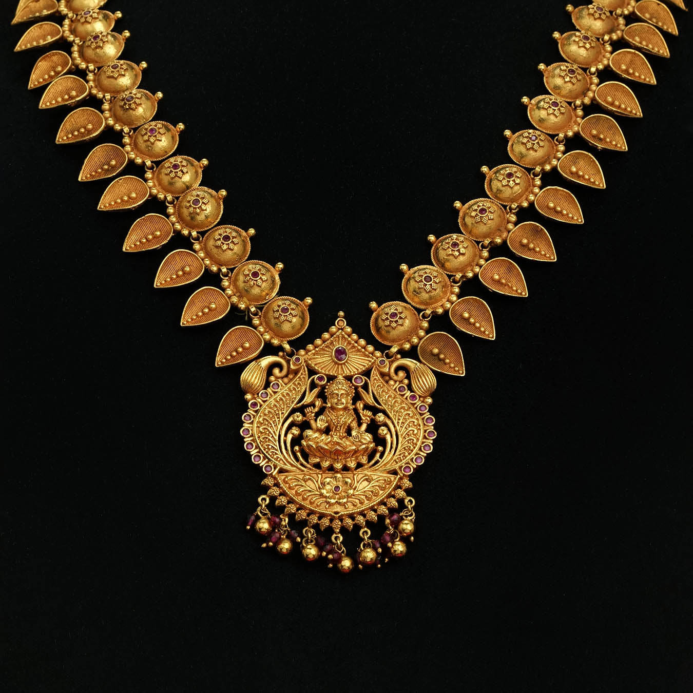 Stone Gheru Necklace [Long] RPSGRNLSR19R-0601