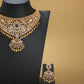 Stone Necklace with Stud [ Short ] RPSNSS0W-0321