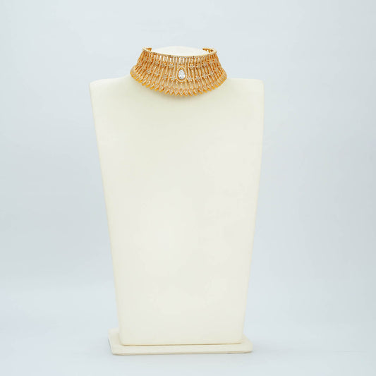 Stone Necklace With Stud [ Short ] RPSNSS0W-0361