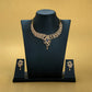 Stone Necklace With Stud [ Short ] RPSNSS0WBL-039