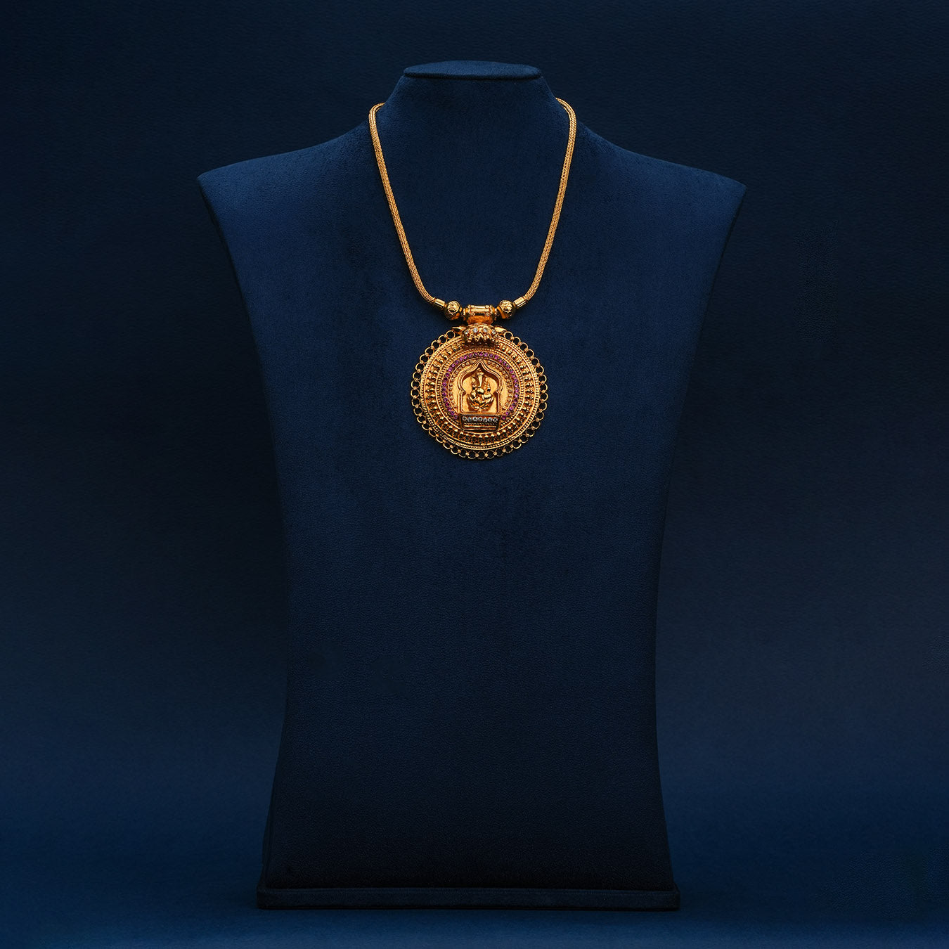 Stone Necklace with Stud [ Short ] RPSNSS0WR-039