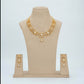 Stone Necklace with Stud [ Short ] RPSNSS11W-0321
