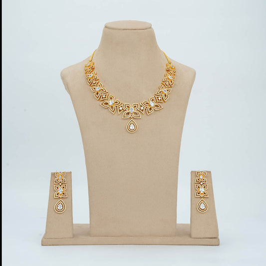 Stone Necklace with Stud [ Short ] RPSNSS11W-0321