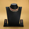 Stone Necklace with Stud [ Short ] RPSNSS8R-086